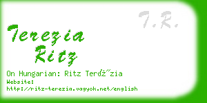 terezia ritz business card